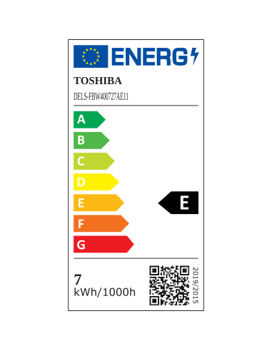 Toshiba LED Filament 7W (60W) E27 soe valge A60...