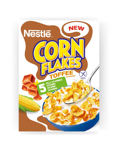 KAST 14 tk! Nestle Corn Flakes Toffee 350g Gluten Free