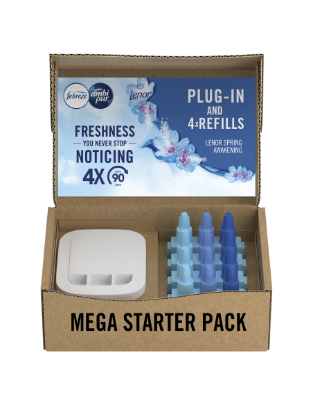 Ambi Pur 3Volution Spring Awakening elektriline õhuvärskendaja, 4 x 20 ml