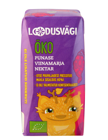 KAST 24tk! Loodusvägi ÖKO kõrrejook punase viinamarja 200ml AT-BIO-402