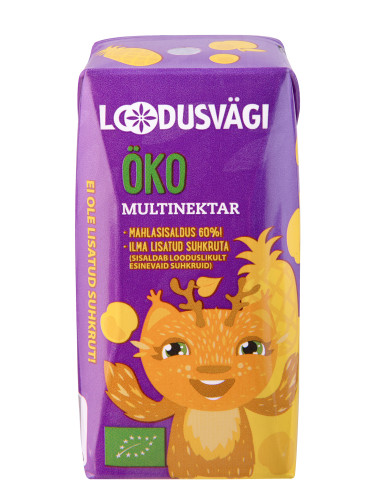 KAST 24tk! Loodusvägi ÖKO kõrrejook multivitamiin 200ml AT-BIO-402