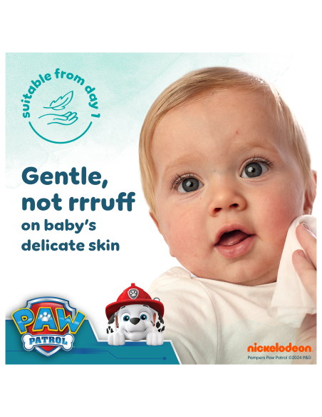 Pampers Harmonie Aqua Baby Niisked Beebisalvrätid, 3 Pakki, 144 Salvrätti