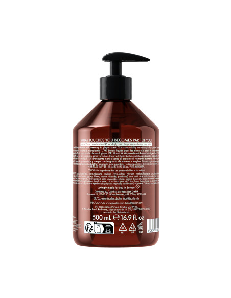 KAST 6 tk! Jean&Len käte- ja kehapesugeel rosmariin ja ingver 500 ml