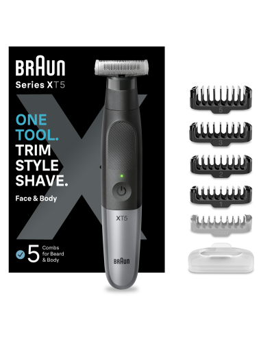 XT5100 Braun Series X Habemetrimmer/Piirel, Pardel ja Kehahoolduskomplekt Meestele