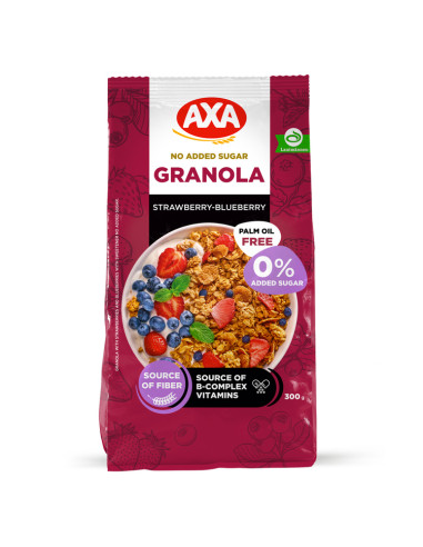 AXA maasika-mustika granola ilma lisatud suhkruta 300g