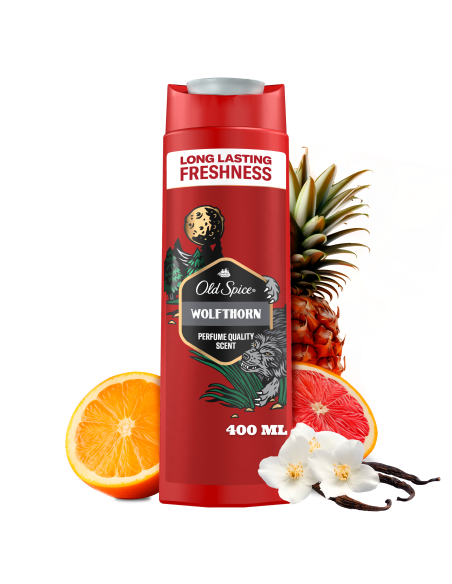 KAST 6 tk! Old Spice Wolfthorn Meeste Dušigeel, 400 ml