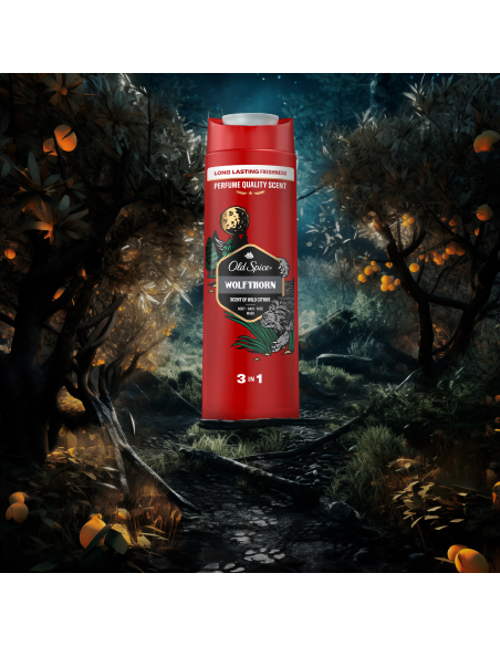 KAST 6 tk! Old Spice Wolfthorn Meeste Dušigeel, 400 ml