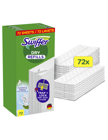 Swiffer Sweeper Kuivad Põrandalapid, 72 tk