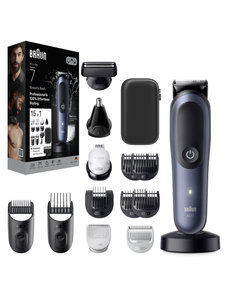 AIO7580 Braun Trimmeri Komplekt 15in1 piirel