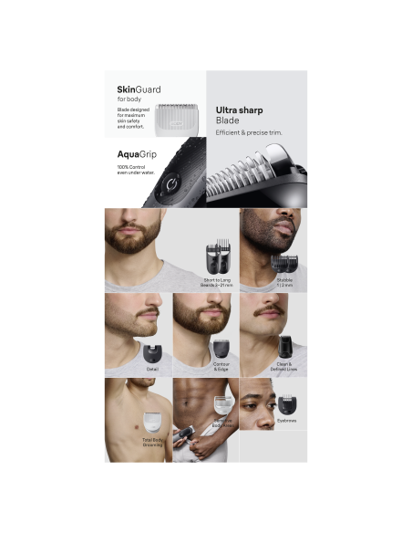 AIO5560 Braun Trimmeri Komplekt 11in1 piirel