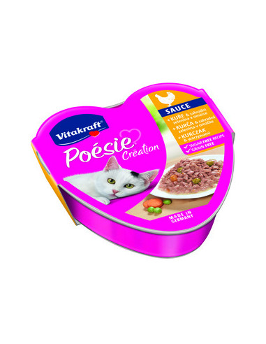 Vitakraft Poesie südamekujuline kassikonserv kanalihaga köögiviljakastmes 85g