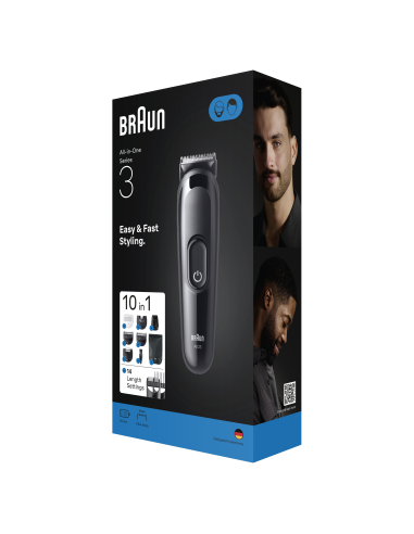 AIO3560 Braun Trimmeri Komplekt 10in1 piirel