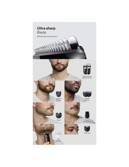 AIO3560 Braun Trimmeri Komplekt 10in1 piirel