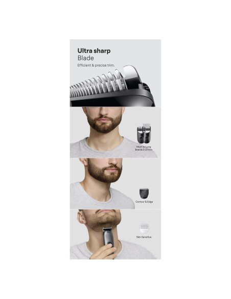 AIO3500 Braun Trimmeri Komplekt 4in1 piirel