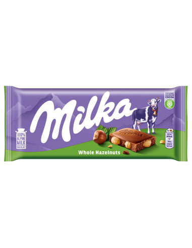 Milka piimašokolaad tervete pähklitega 95g