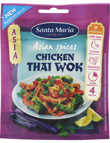 Santa Maria Chicken Thai Wok maitseainesegu 30g