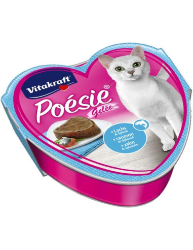 KAST 15 tk! Vitakraft Poesie süda kassikons.lõhe ja spinat kastmes 85g