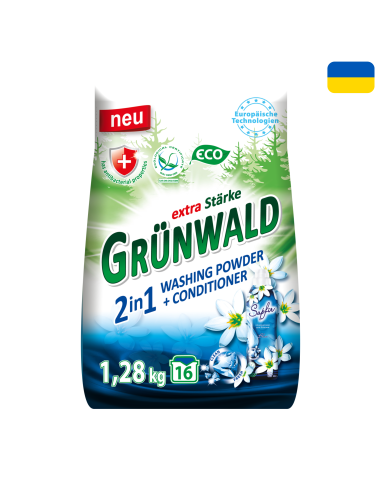 KAST 7 tk! Grünwald pesupulber 2in1 1,28 kg