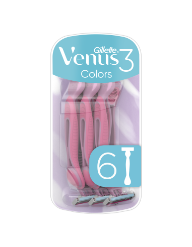 KAST 6 tk! Gillette Venus3 Naiste Ühekordsed Raseerijad, 6 Tk Pakis