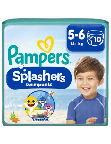 KAST 8 tk! Pampers Pants Splashers, Suurus 5-6, 10 Ujumismähet, 14+ kg