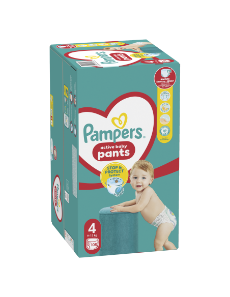 Pampers Pants Mähkmed, Suurus 4, 108 Mähet, 9-15 kg