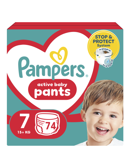Pampers Pants Mähkmed, Suurus 7, 74 Mähet, 15+ kg