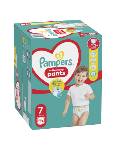 Pampers Pants Mähkmed, Suurus 7, 74 Mähet, 15+ kg