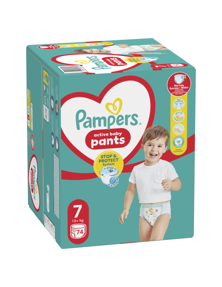 Pampers Pants Mähkmed, Suurus 7, 74 Mähet, 15+ kg