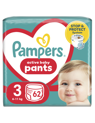 KAST 2 tk! Pampers Pants Püksmähkmed, Suurus 3, 62 Mähet, 6-11 kg