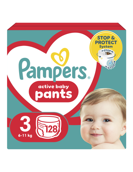 Pampers Pants Mähkmed, Suurus 3, 128 Mähet, 6-11 kg