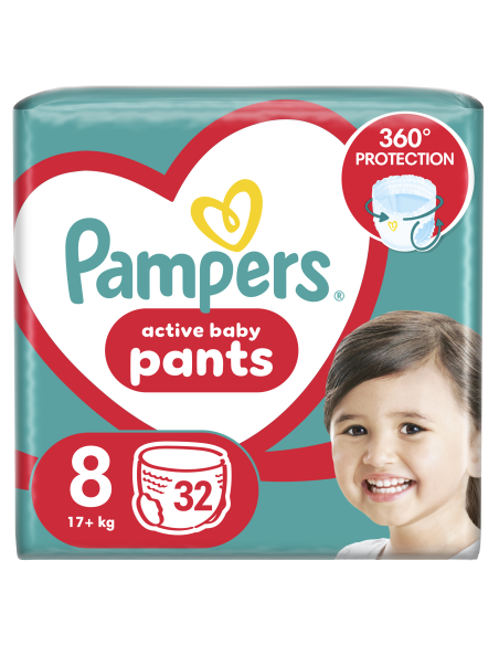 KAST 3 tk! Pampers Pants Püksmähkmed, Suurus 8, 32 Mähet, 17+ kg