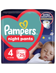 KAST 4 tk! Pampers Night...