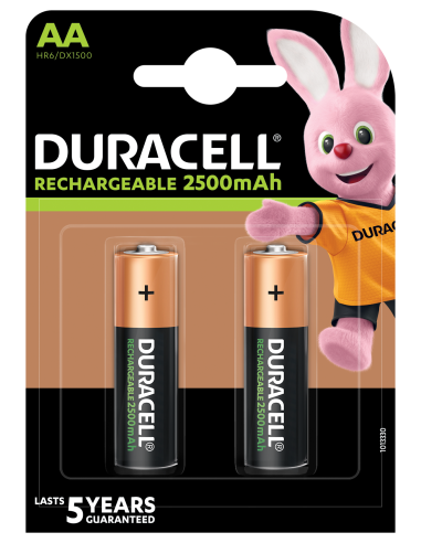 KAST 20 tk! Duracell akupatarei NiMH HR6 AA 2500mAh 2 tk