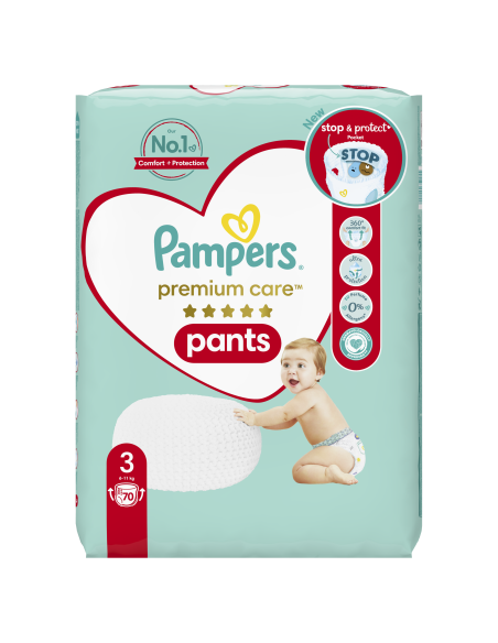 Pampers Premium Care Pants Mähkmed, Suurus 3, 140 Mähet, 6-11 kg