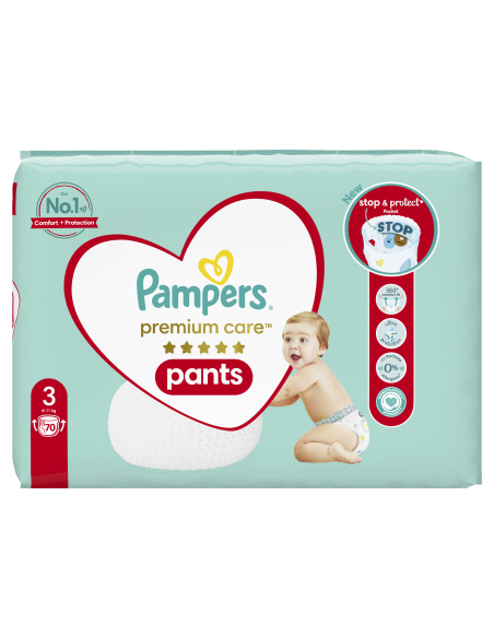 Pampers Premium Care Pants Mähkmed, Suurus 3, 140 Mähet, 6-11 kg