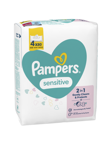 Pampers Sensitive Niisked Beebisalvrätid, 4...