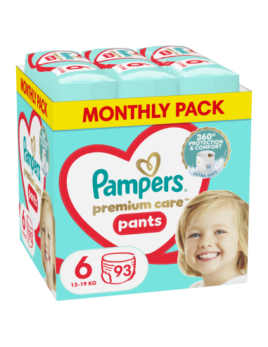 Pampers Premium Care Pants Püksmähkmed, Suurus 6, 93 Mähet, 13-19 kg