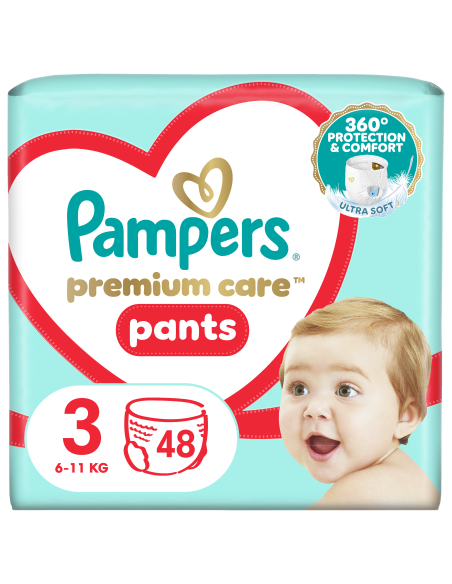 Pampers Premium Care Pants Püksmähkmed, Suurus 3, 48 Mähet, 6-11 kg