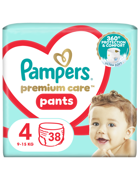 Pampers Premium Care Pants Püksmähkmed, Suurus 4, 38 Mähet, 9-15 kg