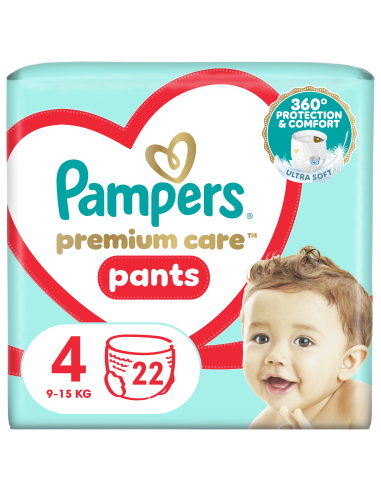 KAST 4 tk! Pampers Premium Care Pants Püksmähkmed, Suurus 4, 22 Mähet, 9-15 kg
