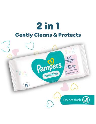 KAST 12 tk! Pampers Sensitive Niisked...