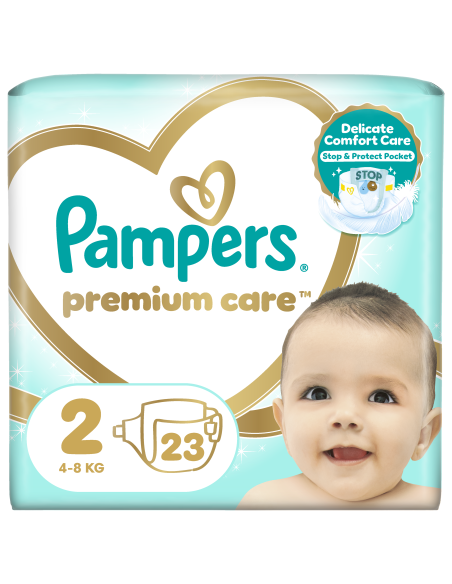 Pampers Premium Care Mähkmed, Suurus 2 (Mini), 4–8 Kg, 23 Mähet