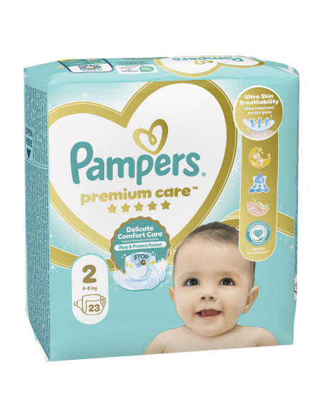 Pampers Premium Care Mähkmed, Suurus 2 (Mini), 4–8 Kg, 23 Mähet
