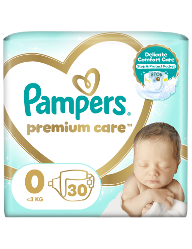 Pampers Premium Care mähkmed suurus 0 (Mini) kuni 3 kg 30 mähet