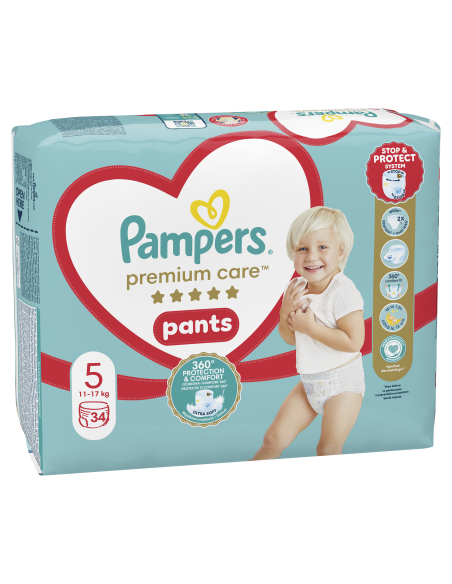 Pampers Premium Care Pants Püksmähkmed, Suurus 5, 34 Mähet, 11-17 kg