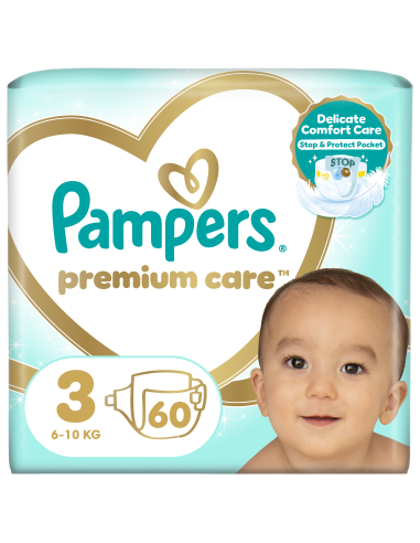 KAST 3 tk! Pampers Premium Care Mähkmed, Suurus 3 (Midi), 6–10 Kg, 60 Mähet