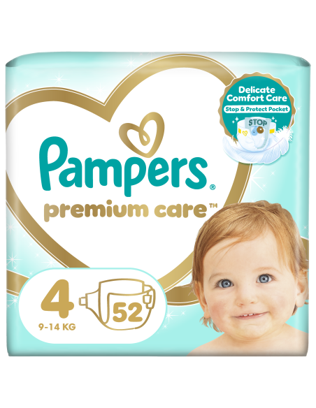 KAST 2 tk! Pampers Premium Care Mähkmed, Suurus 4 (Maxi), 9–14 Kg, 52 Mähet
