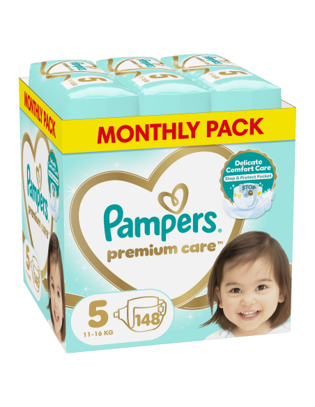Pampers Premium Care Teipmähkmed, Suurus 5, 148 Mähet, 11-16 kg