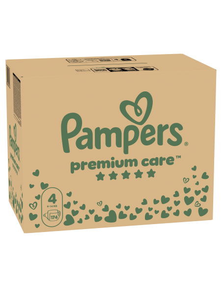 Pampers Premium Care Teipmähkmed, Suurus 4, 174 Mähet, 9-14 kg