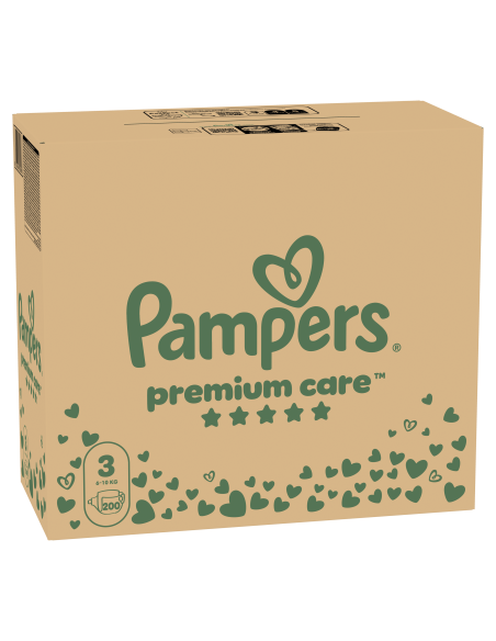 Pampers Premium Care Teipmähkmed, Suurus 3, 200 Mähet, 6-10kg
